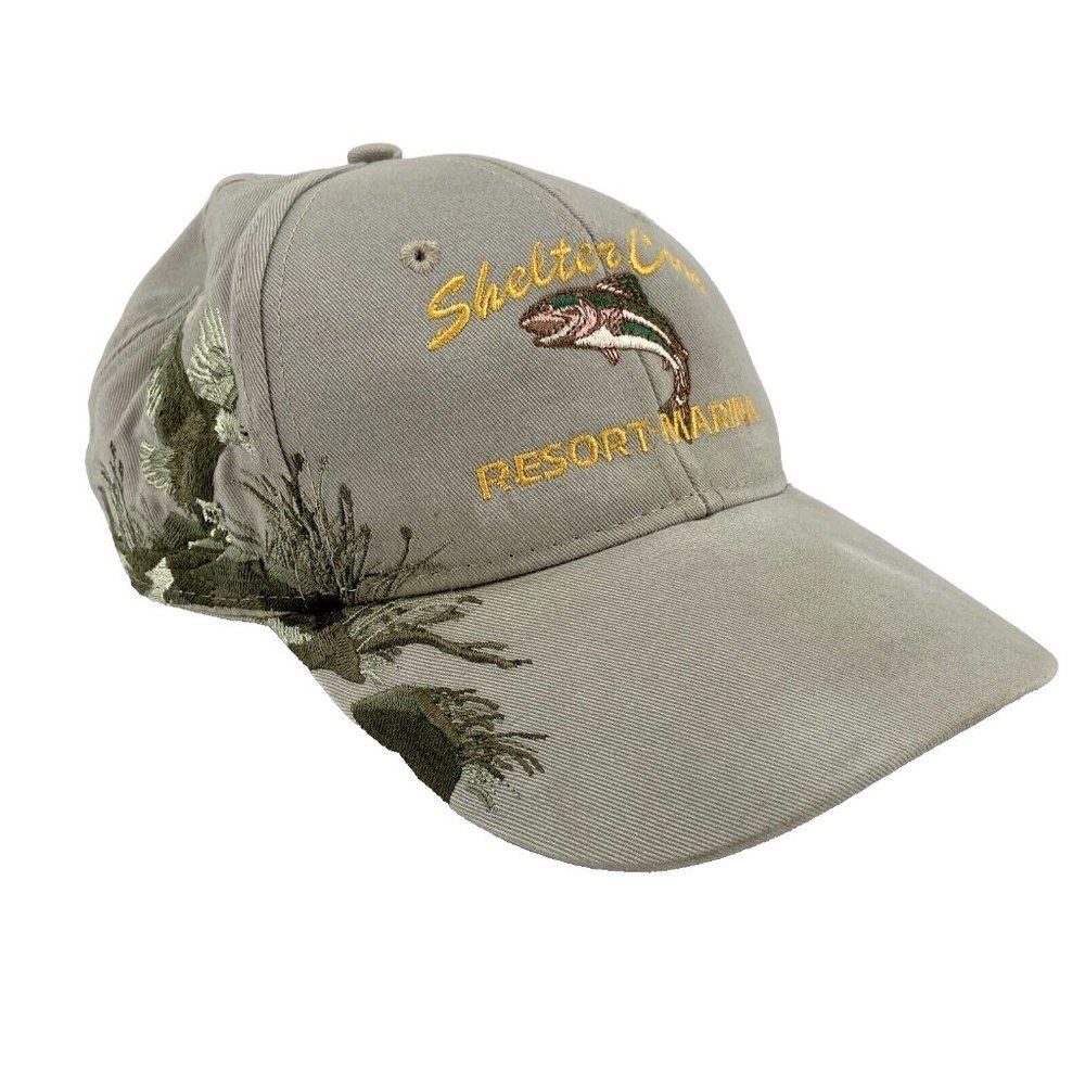 Dri-Duck Cap Shelter Cove Resort Marina  Fish Eagle Embroidered Crescent Lake